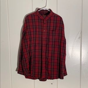 LL Bean Flannel button down shirt